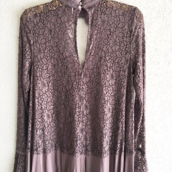 NWT Free People Secret Origins Pieced Lace Tunic - Picture 4 of 7